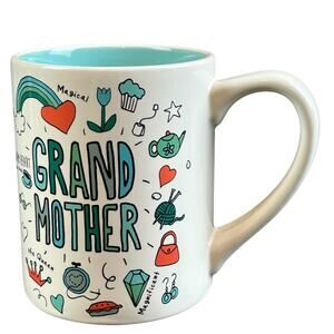 Simply Mud Grandmother Mug Dishwasher & Microwave Safe 14oz Stoneware Coffee Cup